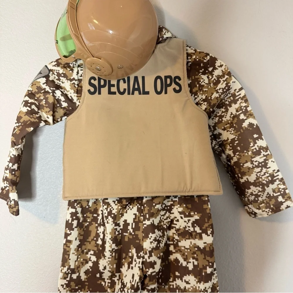 Special Ops Kids Camo Costume 6PC Size S (5/6) by Authentic Kids